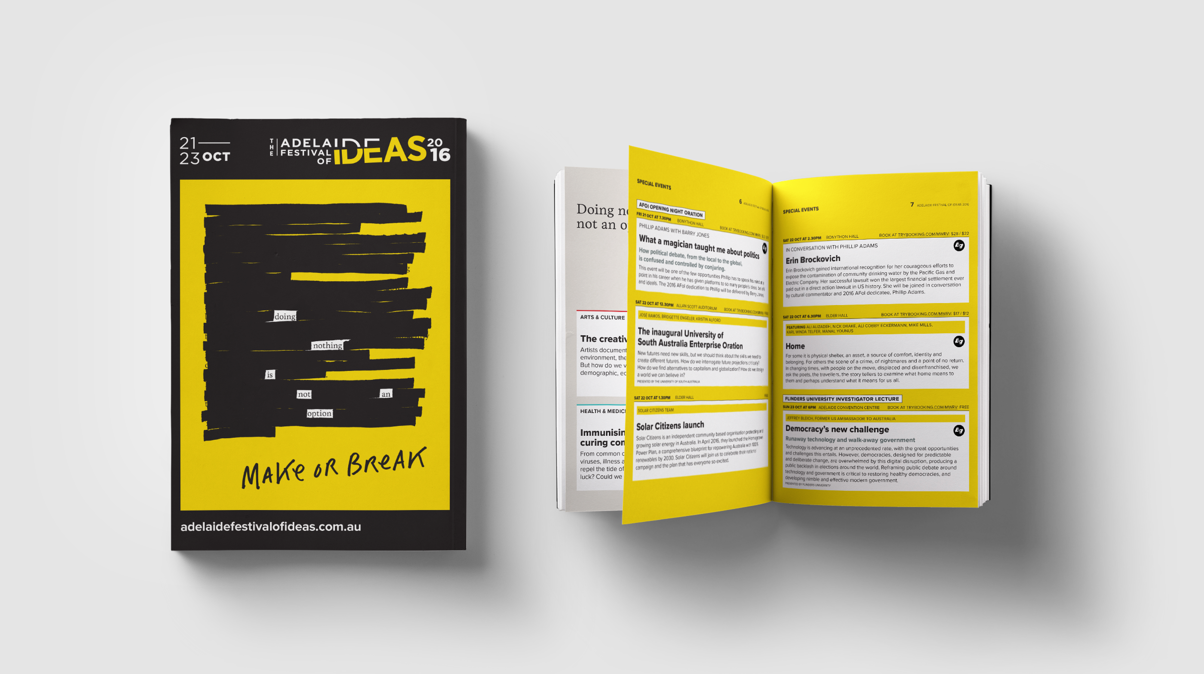 Adelaide Festival of Ideas - 2016 - Printed program