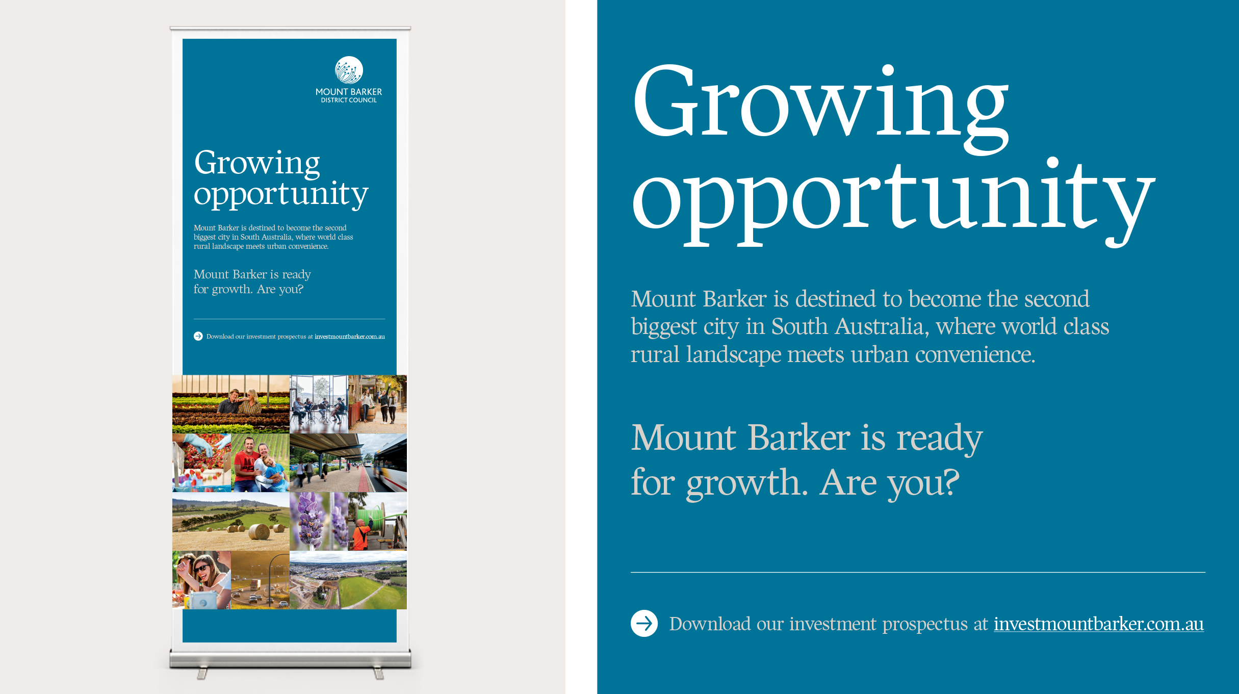 Invest Mount Barker - Pull up banner