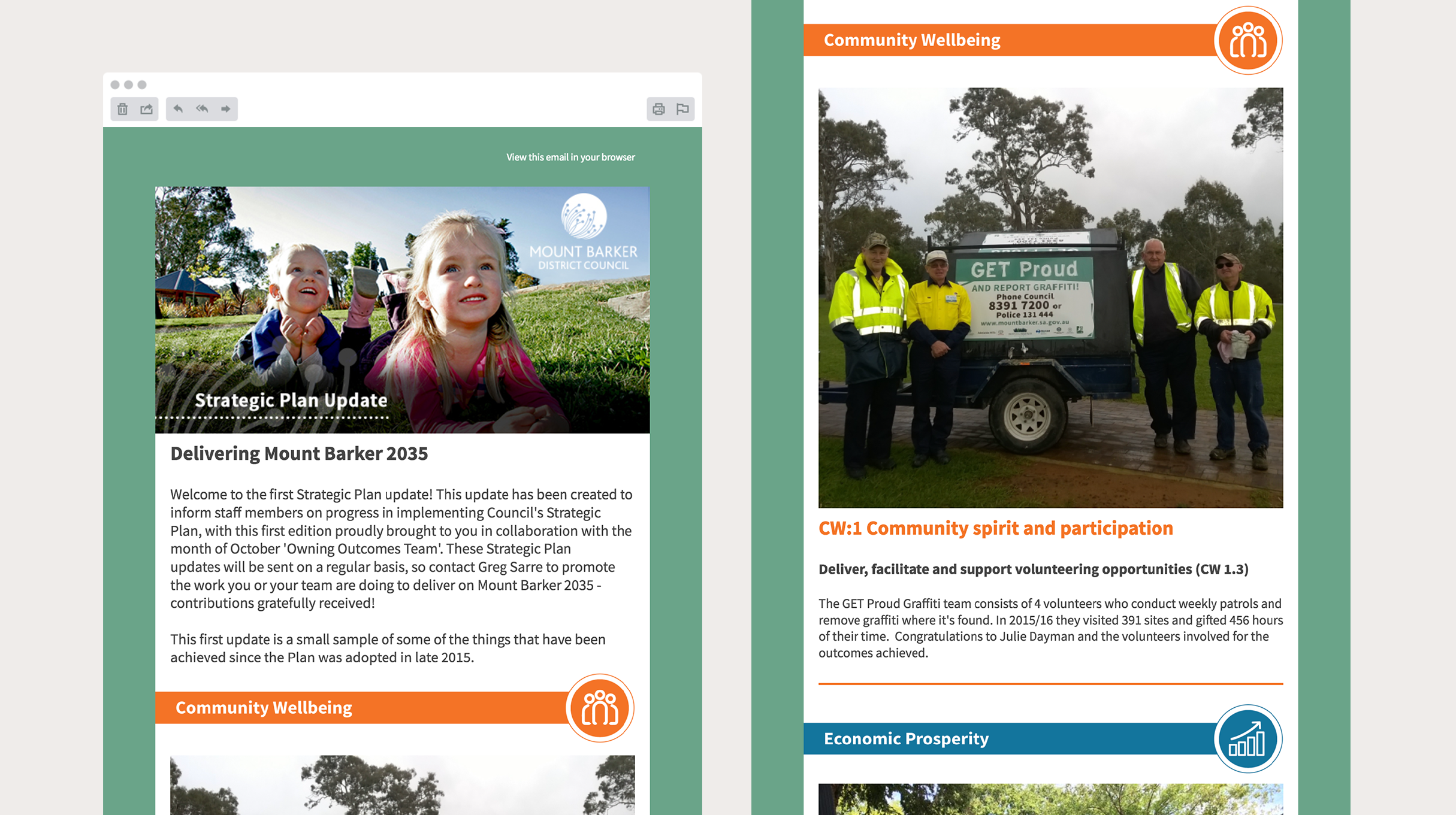 Invest Mount Barker - MailChimp email template