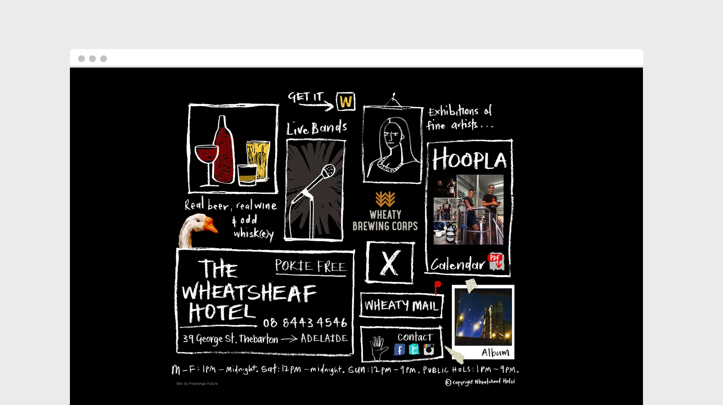 Wheatsheaf Hotel - website - homepage