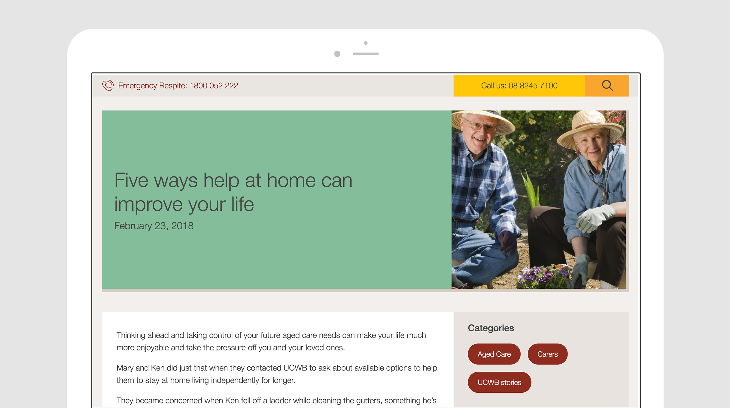 UCWB-Website-Five ways help at home can improve your life