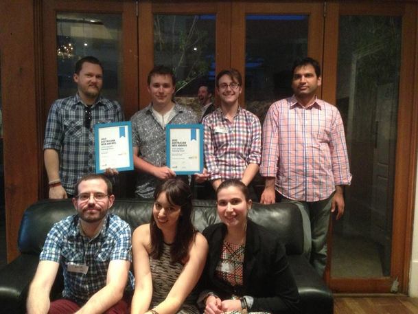 Freerangers in the SA finals of the Australian Web Awards
