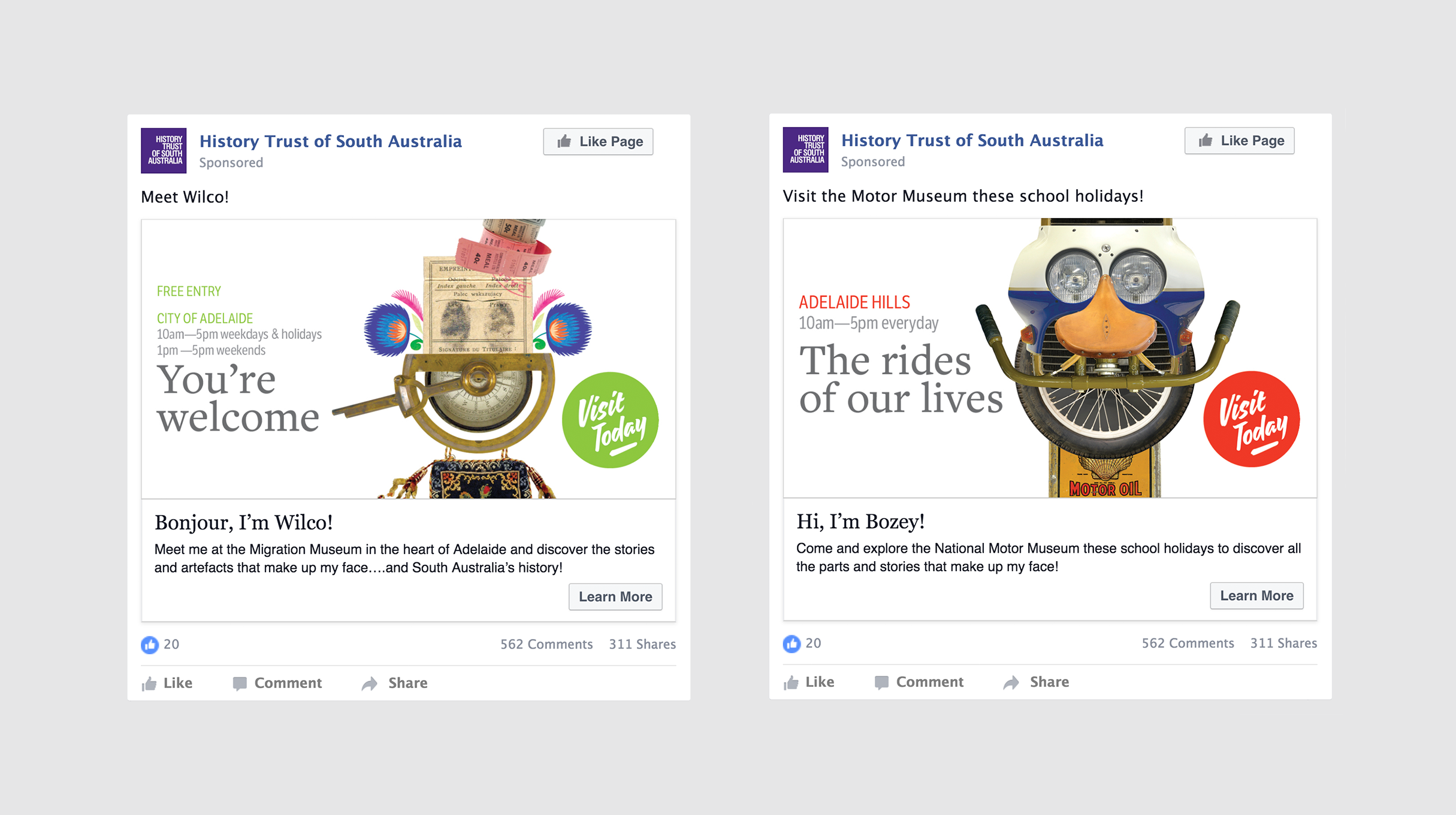 History Trust of South Australia - Targeted Facebook Marketing