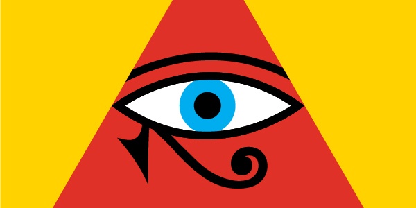 A pyramid containing an eye
