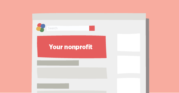 A graphic of a desktop screen with the words 'your nonprofit' at the top.