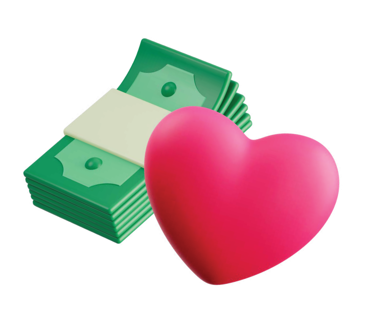 WCH Foundation icons cash & heart