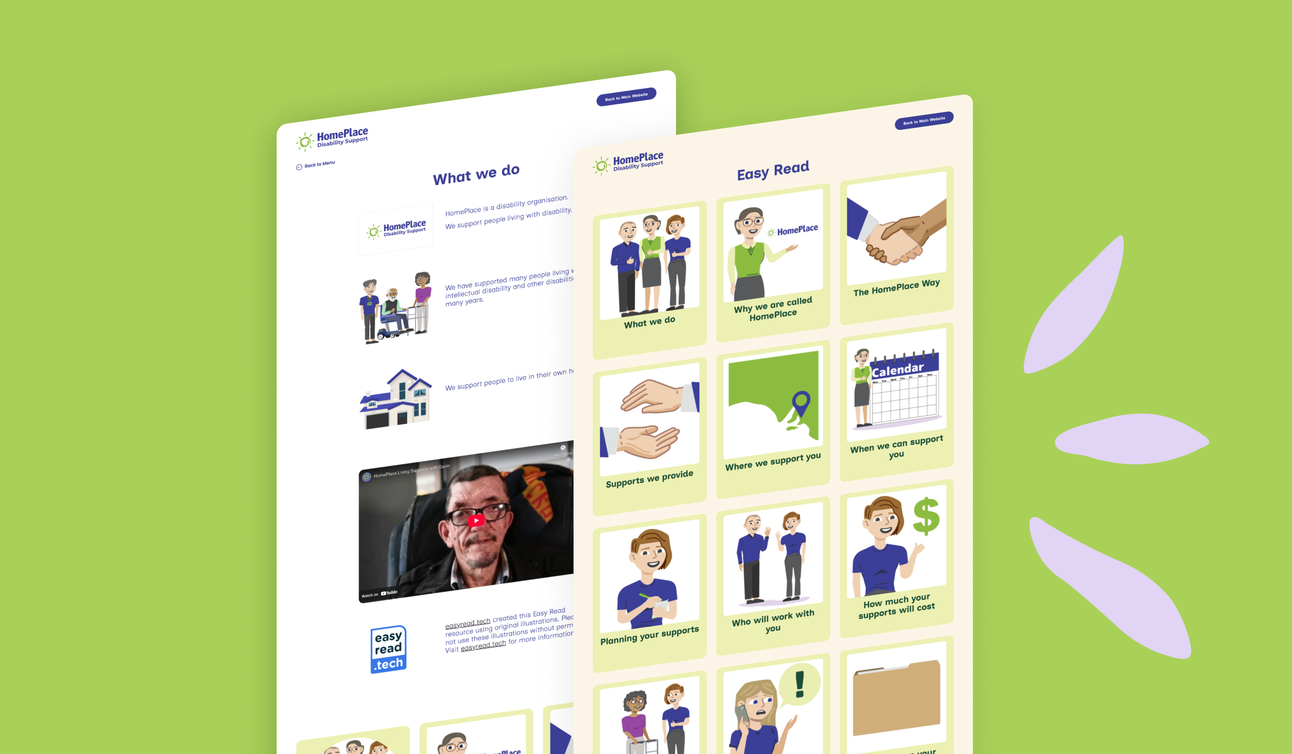 HomePlace easy read designs