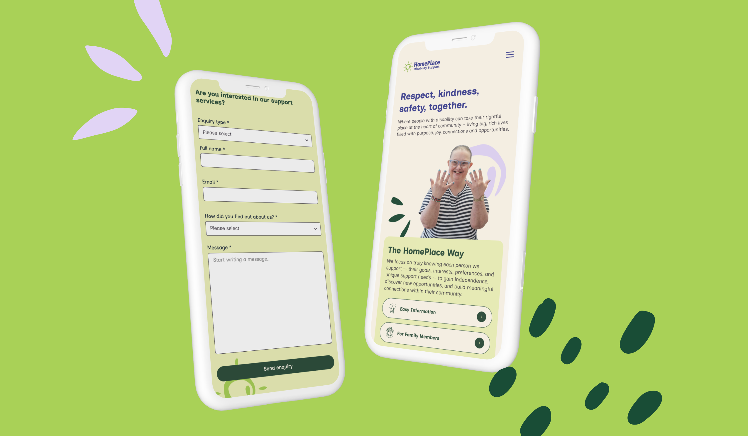 HomePlace mobile design